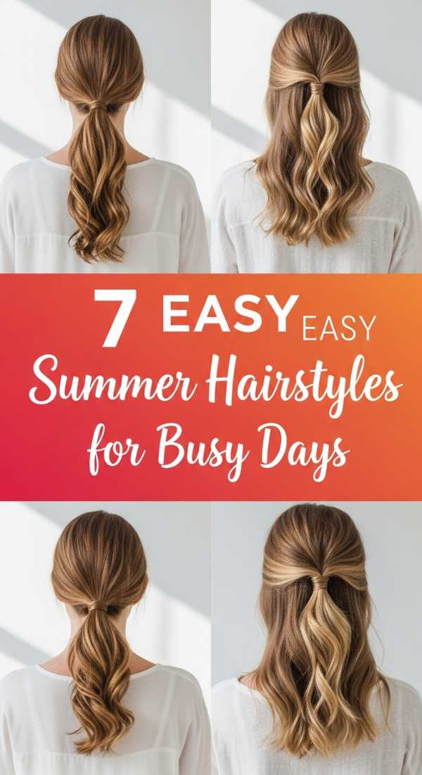 7 EASY Summer Hairstyles for Busy Days