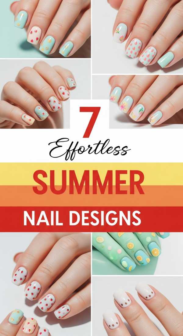 7 Effortless Summer Nail Designs