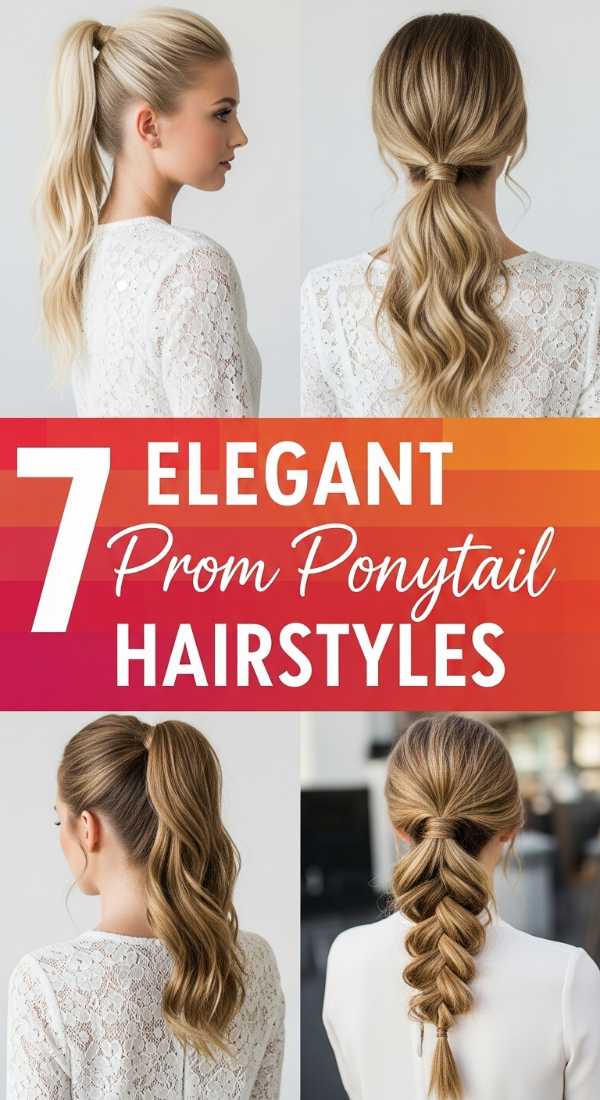 7 Elegant Prom Ponytail Hairstyles