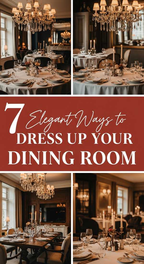 7 Elegant Ways to Dress Up Your Dining Room