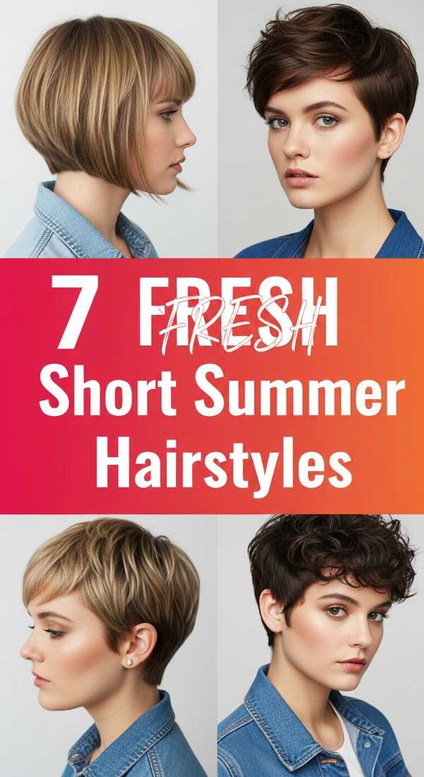 7 FRESH Short Summer Hairstyles