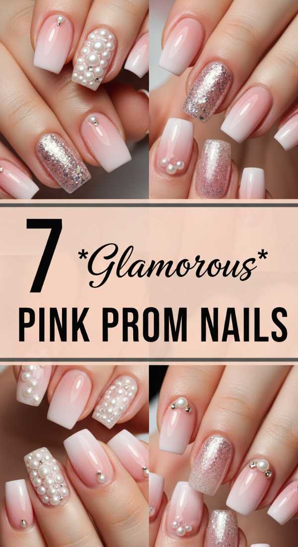 7 Glamorous Pink Prom Nail Ideas
