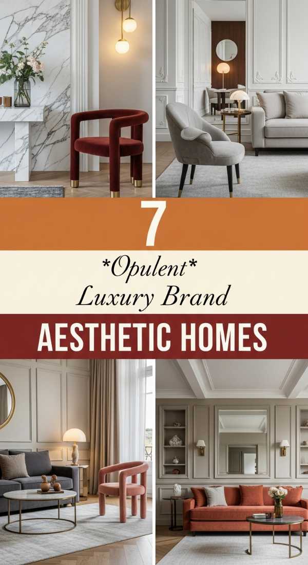 7 *Opulent* Luxury Brand AESTHETIC HOMES