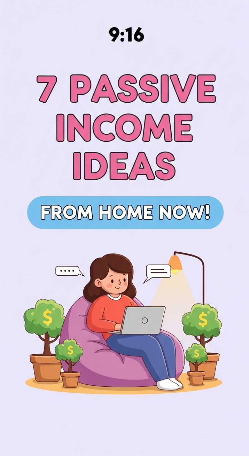 7 Passive Income Ideas You Can Start From Home Now!