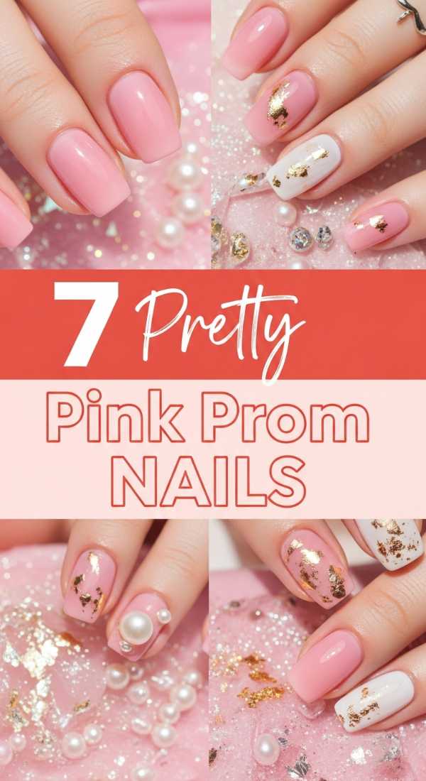 7 Pretty Pink Prom NAILS You Need