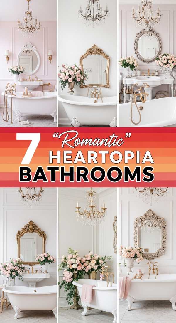 7 "Romantic" Heartopia BATHROOMS