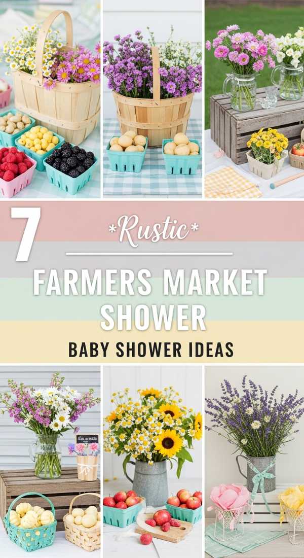 7 Rustic Farmers Market Bridal Shower Turned Baby Shower Ideas
