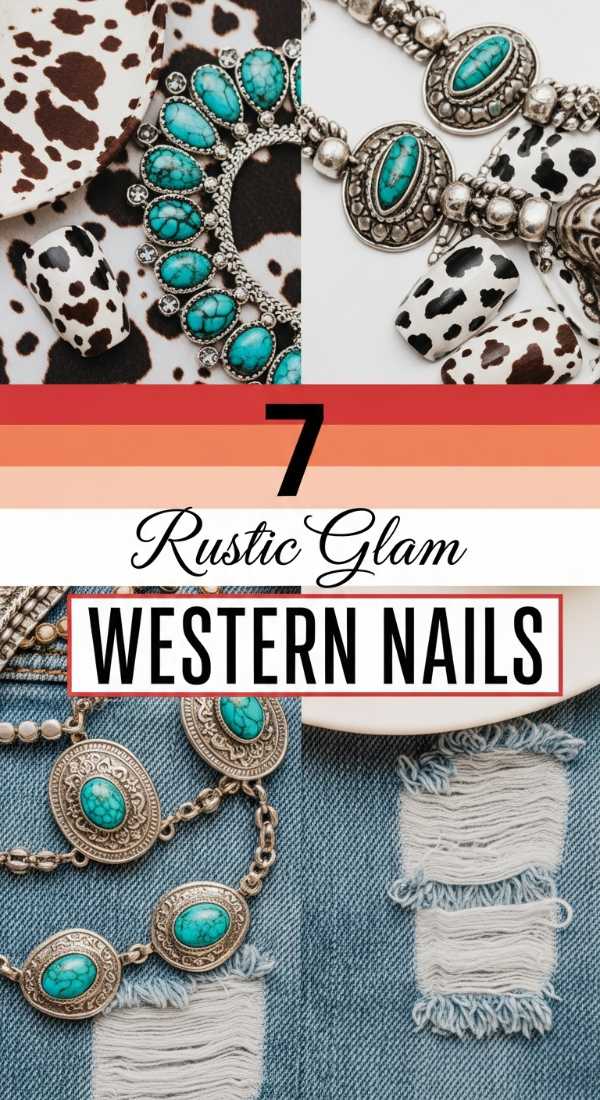 7 Rustic Glam WESTERN NAILS Ideas