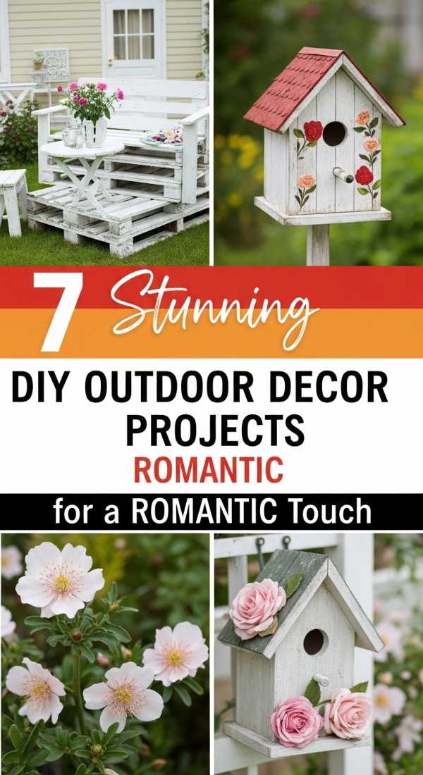 7 Stunning DIY OUTDOOR DECOR PROJECTS for a ROMANTIC Touch