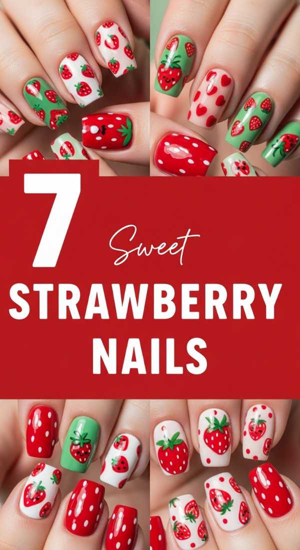 7 Sweet Strawberry Nails for a Berry Cute Vibe!