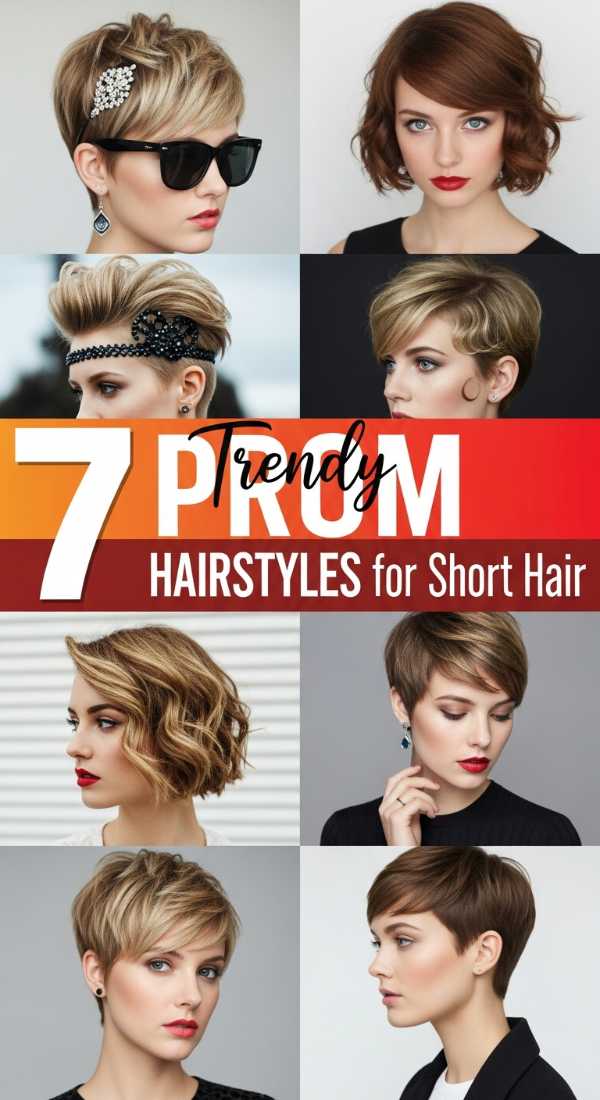 7 "Trendy" PROM HAIRSTYLES for Short Hair