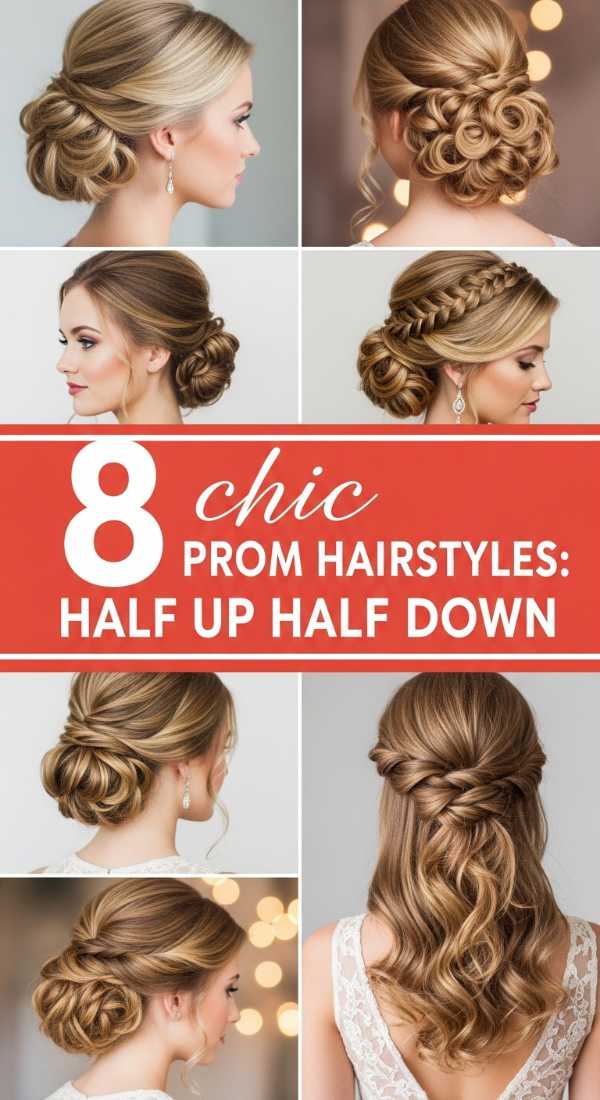 8 Chic Prom Hairstyles: Half Up Half Down