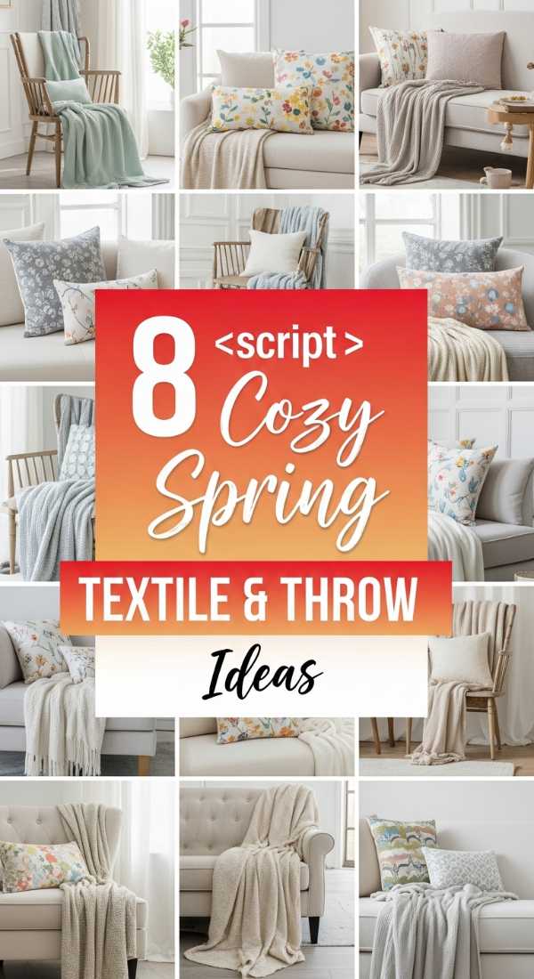 8 <script>Cozy</script> Spring <b>TEXTILE & THROW</b> Ideas