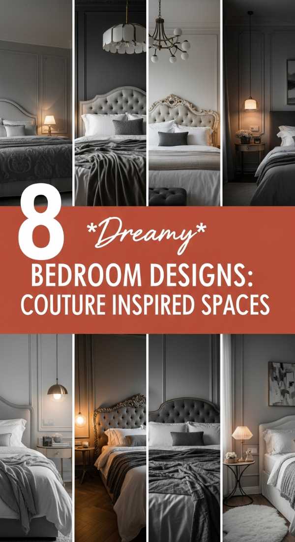 8 *Dreamy* Bedroom Designs: Couture Inspired Spaces