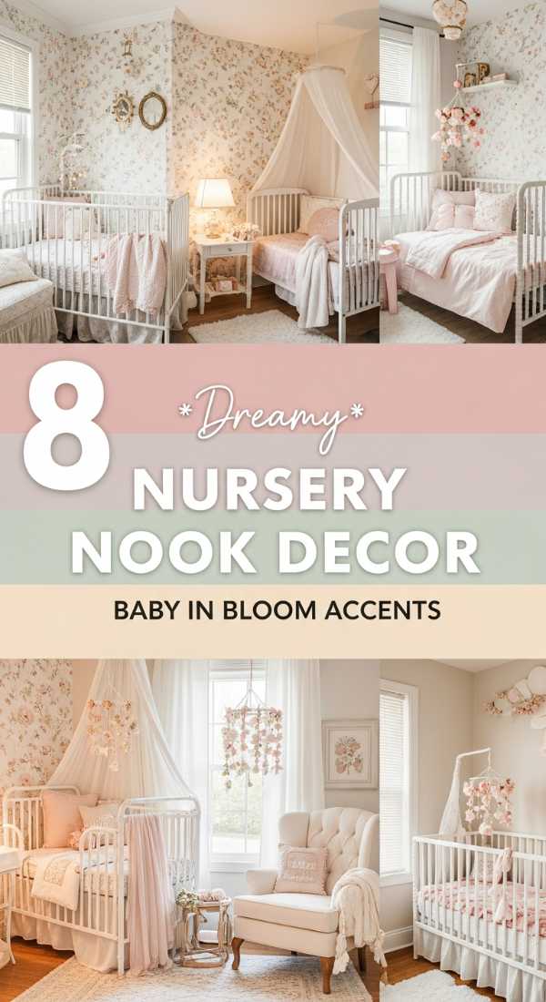 8 Dreamy Nursery Nook Decor Ideas: Baby in Bloom Accents