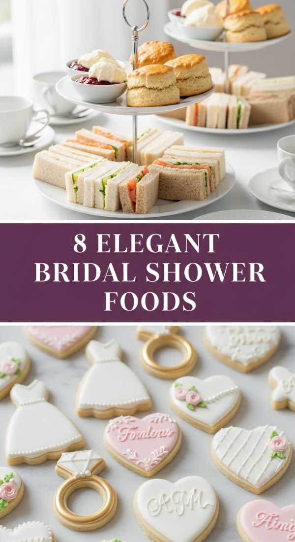 8 Elegant Bridal Shower Tea Party Foods