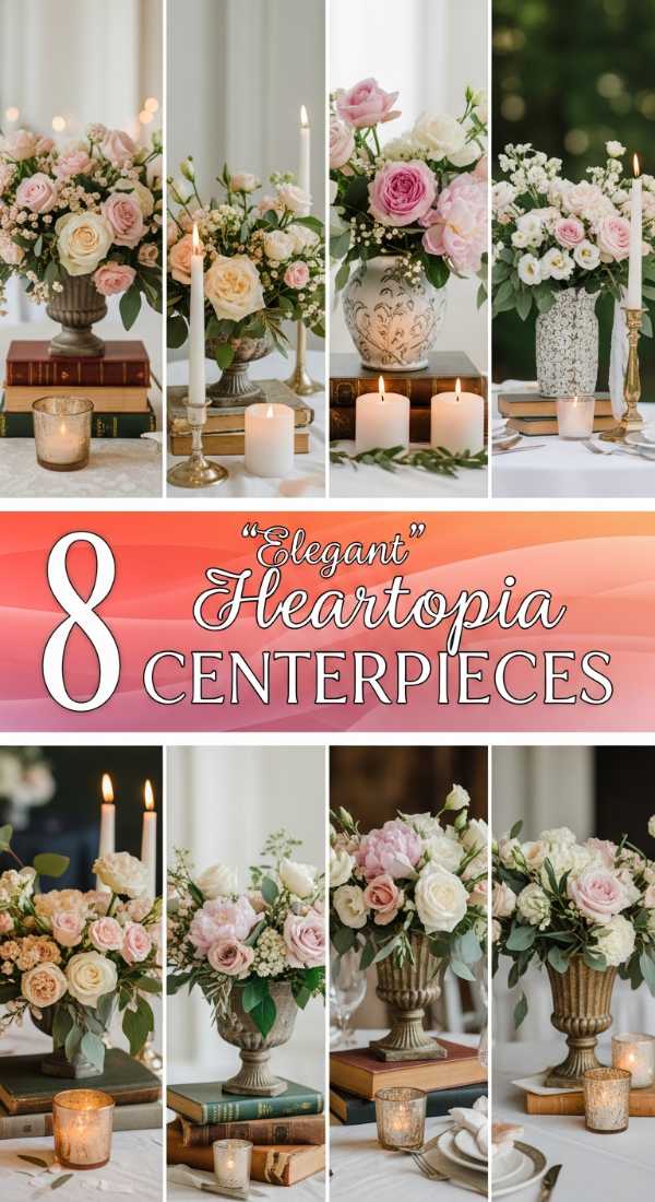 8 "Elegant" Heartopia CENTERPIECES
