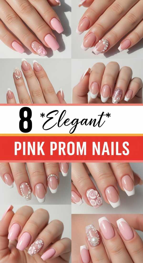 8 Elegant Pink Prom Nails