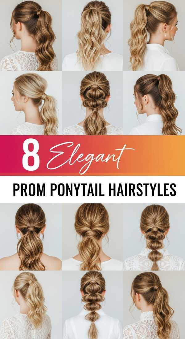 8 Elegant Prom Ponytail Hairstyles