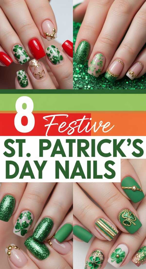 8 Festive St. Patrick's Day March Nails