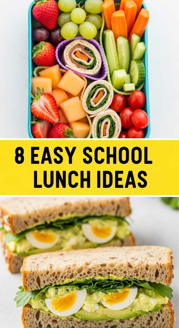 8 Healthy School Lunch Inspo Ideas for Kids