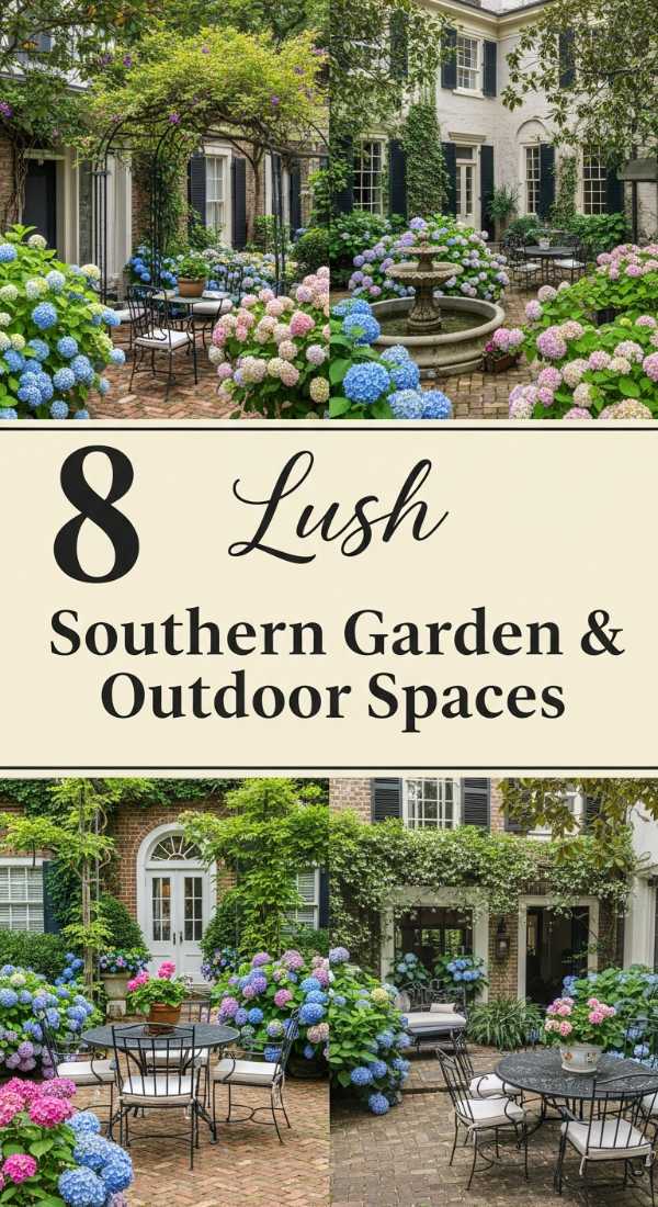 8 Lush Southern Garden & Outdoor Spaces
