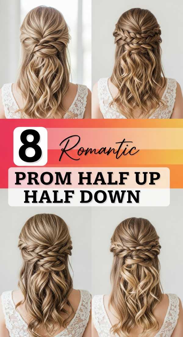 8 Romantic Prom Half Up Half Down Hairstyles