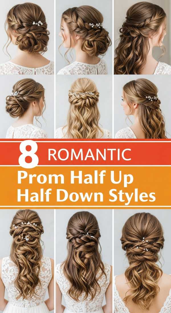 8 Romantic Prom Half Up Half Down Styles