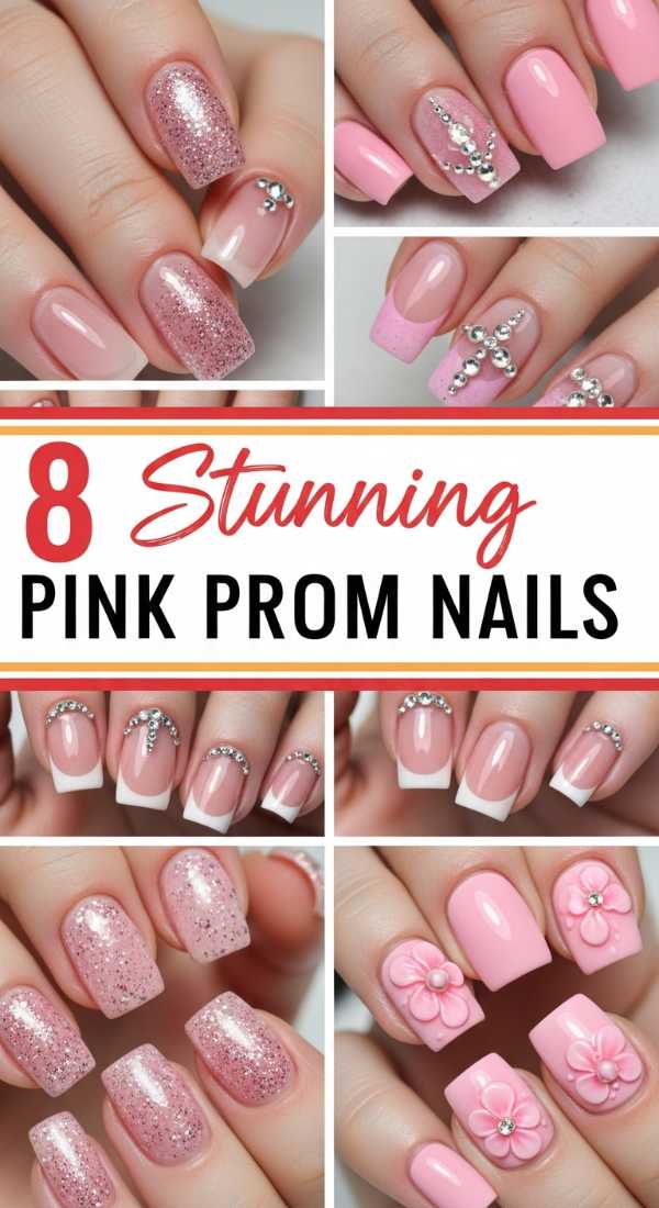 8 Stunning Pink Prom Nails