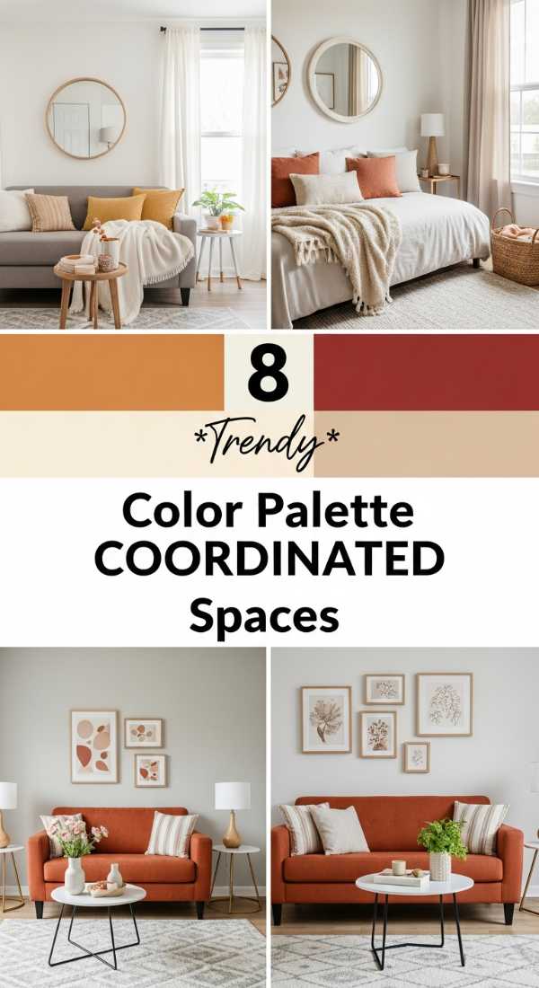 8 *Trendy* Color Palette COORDINATED Spaces