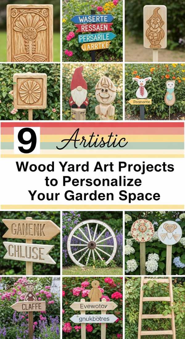9 Artistic Wood Yard Art Projects to Personalize Your Garden Space
