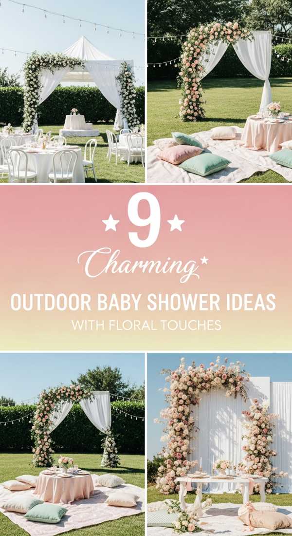 9 Charming Outdoor Baby Shower Ideas with Floral Touches