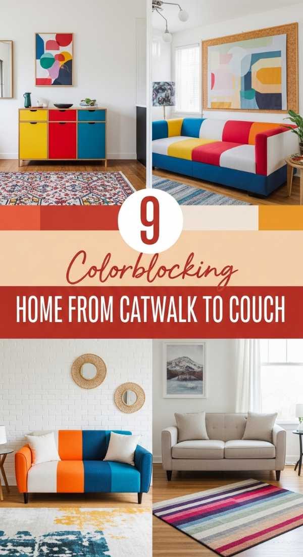 9 Colorblocking Your Home: From Catwalk to Couch