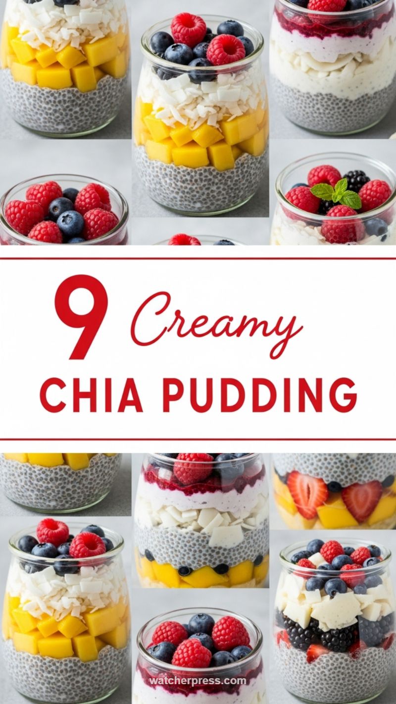 9 Creamy Exotic Chia Puddings