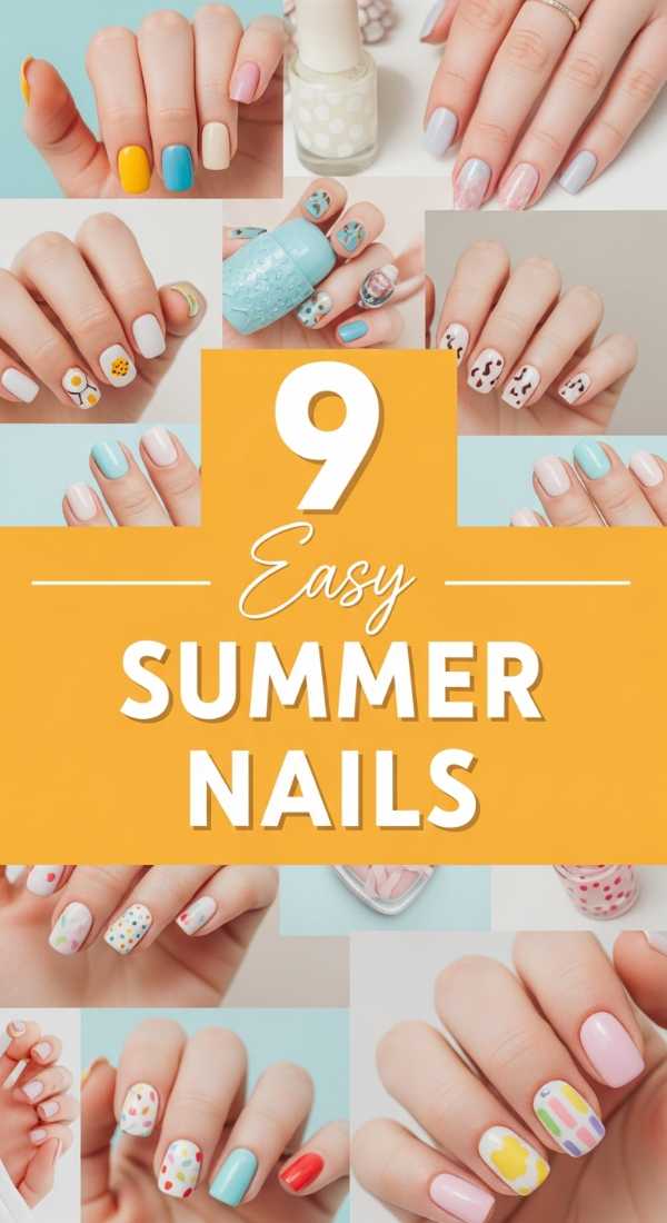 9 Easy Summer Nails You Can Do Yourself!