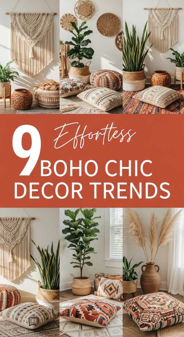9 *Effortless* Boho Chic Decor Trends