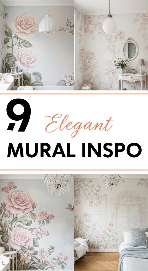 9 Elegant Mural Inspo for Shabby Chic Walls
