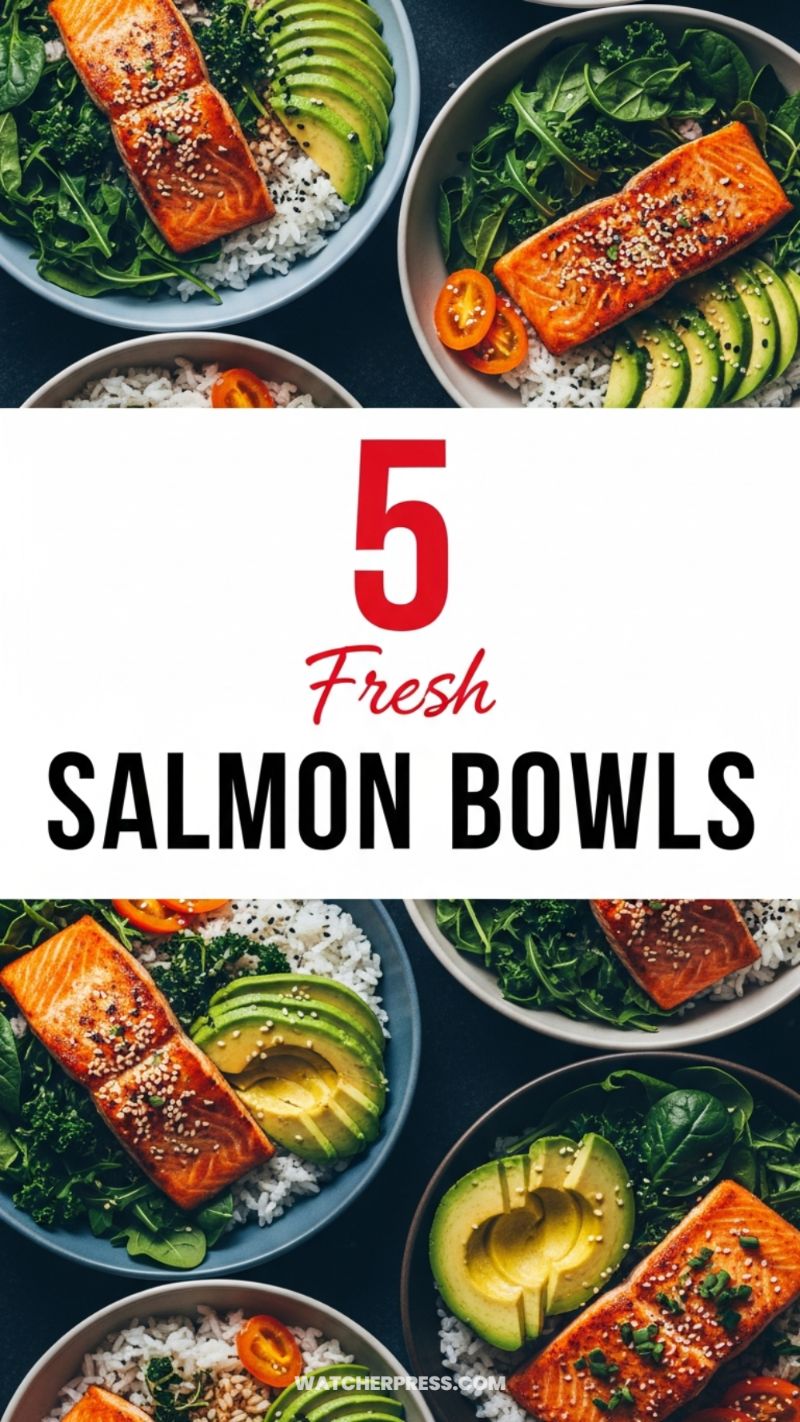 9. Fresh Glazed Salmon & Avocado Power Bowls