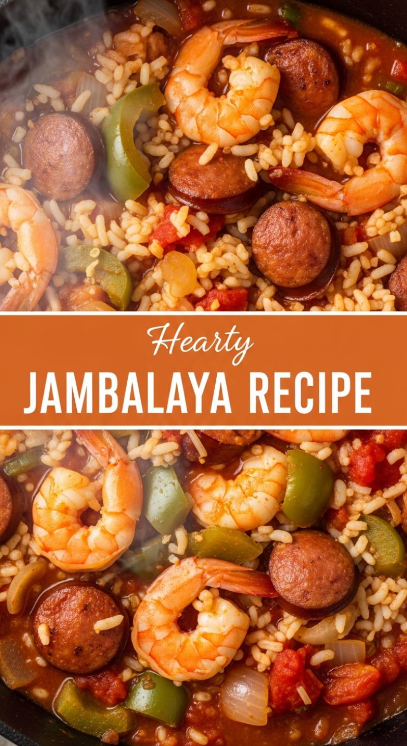 9. Hearty Shrimp and Smoked Sausage Jambalaya