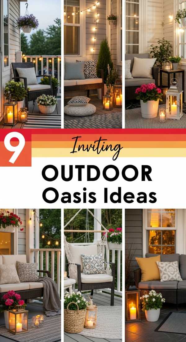 9 *Inviting* Spring OUTDOOR Oasis Ideas