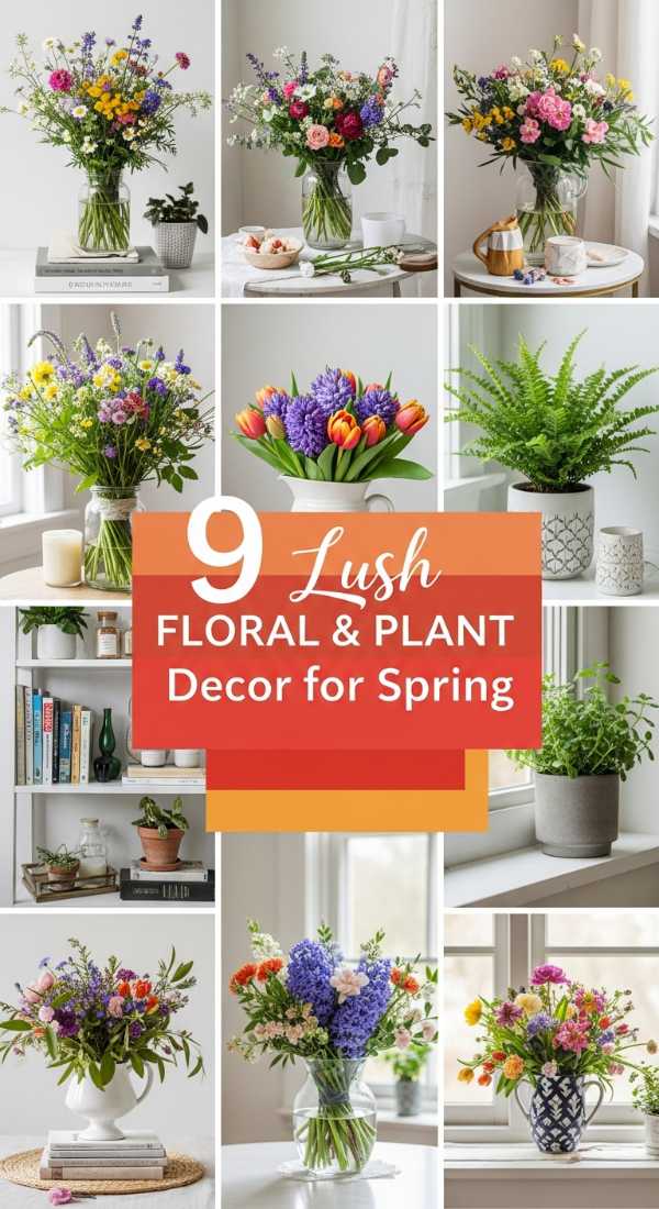 9 Lush FLORAL & PLANT Decor for Spring