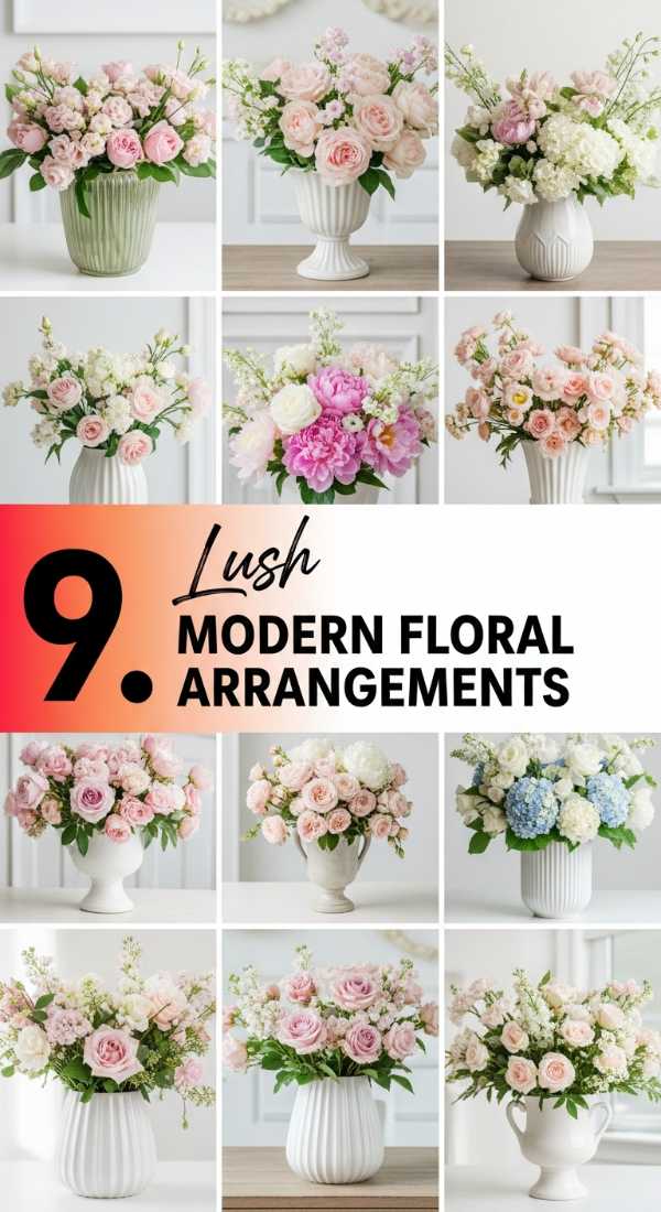 9 Lush Modern Floral Arrangements