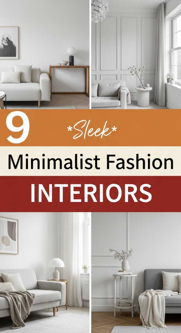 9 *Sleek* Minimalist Fashion INTERIORS