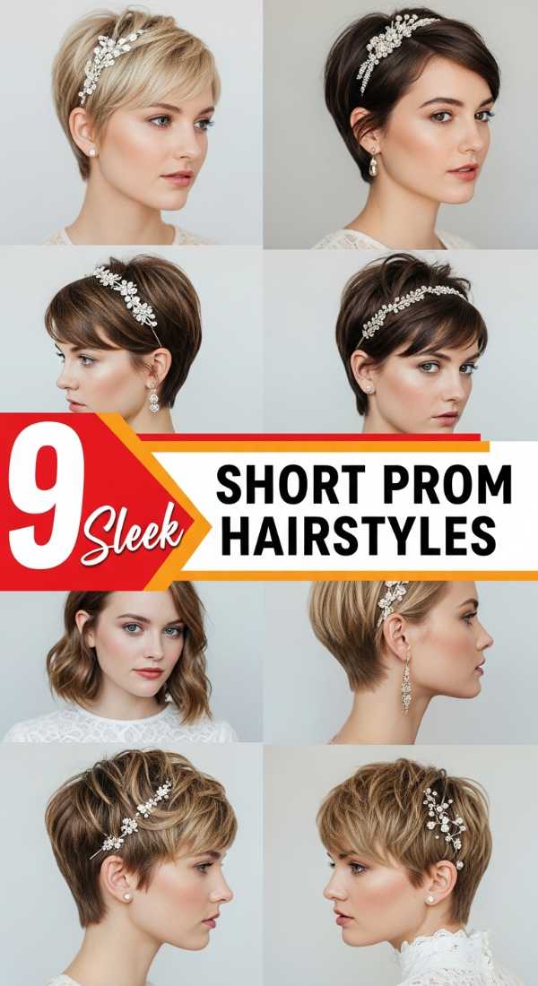 9 Sleek Short Prom Hairstyles