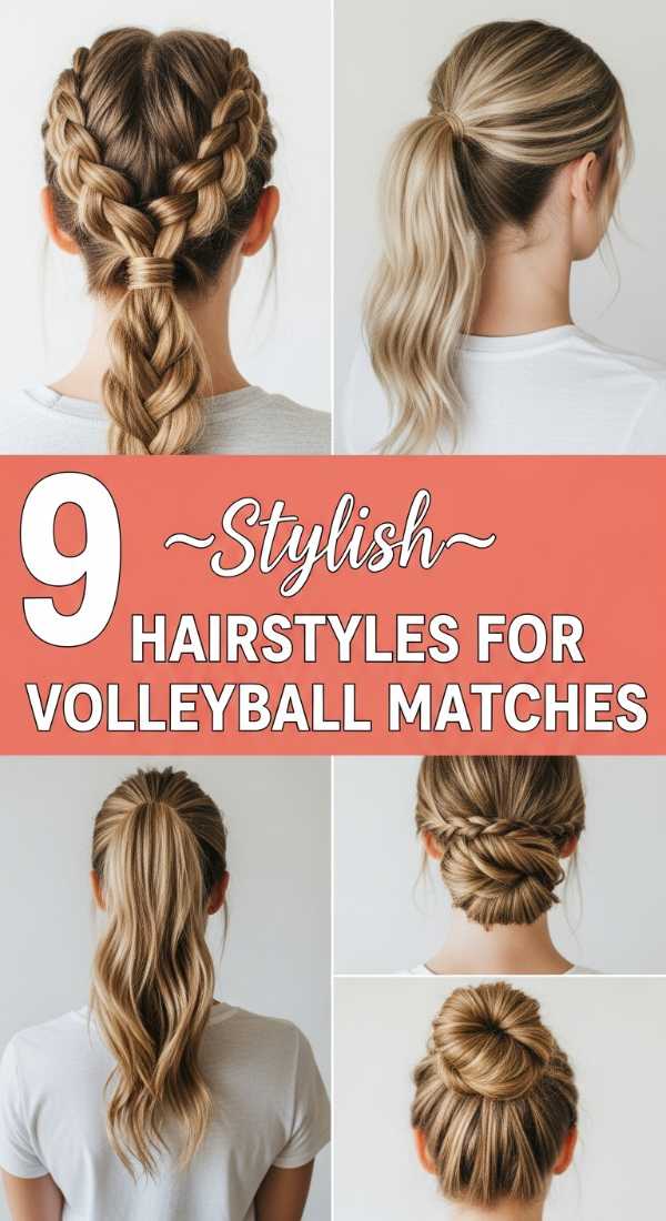 9 Stylish Hairstyles for Volleyball Matches