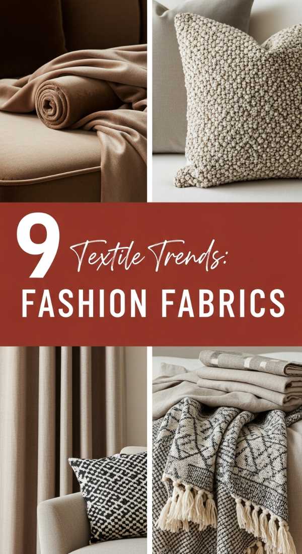 9 Textile Trends: Bringing Fashion Fabrics to Your Home
