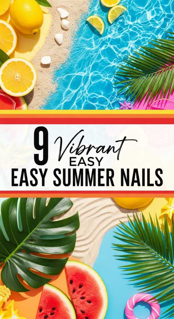 9 Vibrant EASY SUMMER NAILS