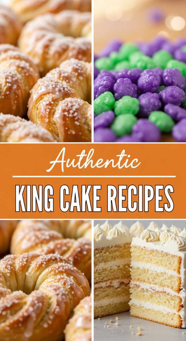 Authentic Mardi Gras King Cake Recipes