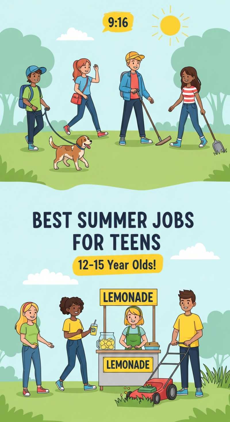 Best Summer Jobs for Teens (12-15 Year Olds!)