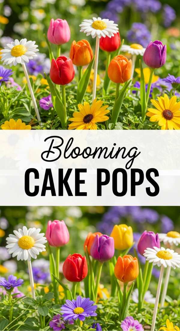 Blooming Flower Cake Pops for Spring